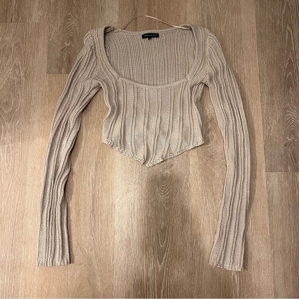 pac sun kendall and kylie cropped sweater